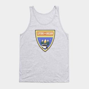 "Living the Dream" Airstream Basecamp Tank Top